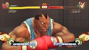 Balrog prepares to unleash the Violent Buffalo in Super Street Fighter IV.