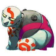 Necro's character select portrait in Street Fighter III: 3rd Strike.