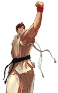 Ryu from the Street Fighter Alpha Anthology cover