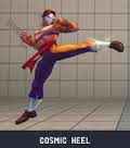 Using Cosmic Heel in Street Fighter IV.