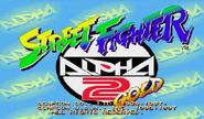 Street Fighter Alpha 2 Gold title screen