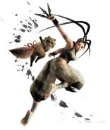 Super Street Fighter IV artwork of Ibuki