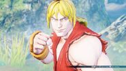 Ken before sparring with Ryu