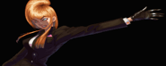 Kolin giving Dudley his car keys in Street Fighter III: New Generation