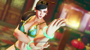 Chun Li swimsuit costume with easter egg skirt removal