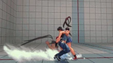 Notice Sakura quick rises after Ibuki's attack in OMEGA.