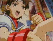 Sakura in Street Fighter Alpha: The Animation.