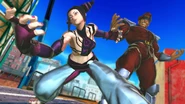 Juri and Bison ready to fight