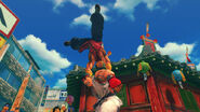 Ultra Street Fighter IV, Yang's version against Ryu.