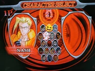 Character select screen with all fighters unlocked