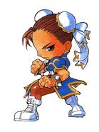 Chun-Li from Super Puzzle Fighter II Turbo.