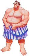 E. Honda artwork for Super Street Fighter II.