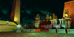Gill's stage in Street Fighter III: 2nd Impact