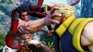 Necalli using his Command Grab, Mask of Tlalli on Nash.