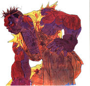 Sean's lose screen art. (Street Fighter III: New Generation)