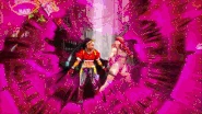 Gif animation of Kimberly using Bushin Beats against Cammy in Street Fighter 6.