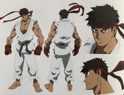 Ryu's design in the game's animated intro