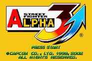 Street Fighter Alpha 3 Upper Title Screen