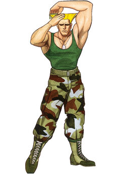 Flash art of guile from street fighter