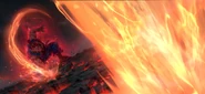Akuma using Sekia Kuretsuha in TEPPEN.