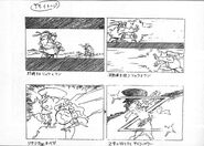 Street Fighter Alpha: Opening storyboard sketch.