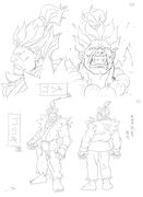 Street Fighter Alpha: The Animation: Concept art.