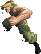 Ilustración de Guile para Street Fighter X Tekken