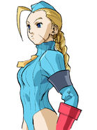 Cammy as seen in Street Fighter Alpha 3.