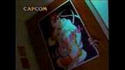 Sakura's poster of Ryu in her Street Fighter Alpha 2 commercial.