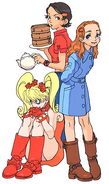 Effie, Hoimei and Patricia. (Street Fighter III: New Generation)