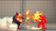 同ゲームの豪鬼の灼熱波動拳。