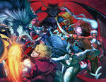 UDON Street Fighter vs. Darkstalkers TPB covers vol.1-2 by Panzer.