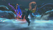 Guile using Flash Kick against Ling Xiaoyu in Street Fighter X Tekken