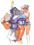 Poison and Sodom artwork for Street Fighter Alpha