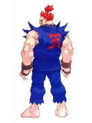 Akuma in Street Fighter Alpha 2.