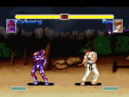 Cyborg vs. Ryu.