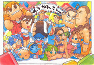 Super Puzzle Fighter II Turbo official artwork by Daigo Ikeno.