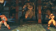 Gif animation of Ryu using Shinku Hadoken against Ibuki in Ultra Street Fighter IV.