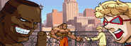 Dee Jay and Bob in Street Fighter Alpha 3