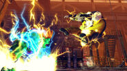 Electric Thunder used against Rufus in Ultra Street Fighter IV.
