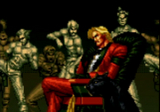 Akuma's statue in The King of Fighters '94