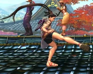 Ibuki using Spin Kick in SFXT.