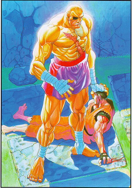 Street Fighter - Ryu and Ken vs Sagat and Vega 