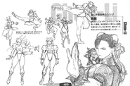 Chun-li concept art (Street Fighter III: 3rd Strike)