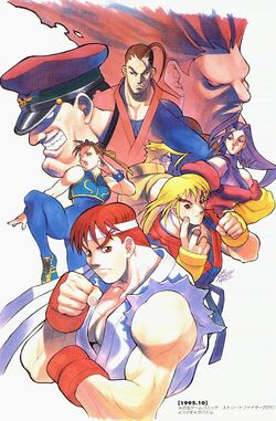 chun-li, cammy white, ryu, ken masters, zangief, and 12 more (street fighter  and 1 more) drawn by yoshizaki_mine