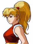 Maki's versus portrait in Street Fighter Alpha 3 MAX.