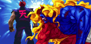 Gill's lose screen art. (Street Fighter III: 2nd Impact)