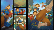 Chun-Li's Street Fighter III route arcade ending.