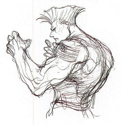 guile (street fighter) drawn by mike_kime