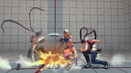 Ibuki overwhelming Decapre with her speed and after images